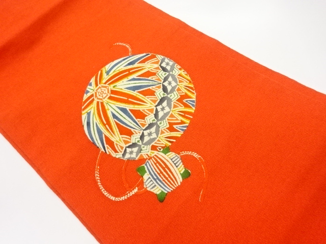 JAPANESE NAGOYA OBI / JODAI TSUMUGI / KATAZOME / MARI BALL